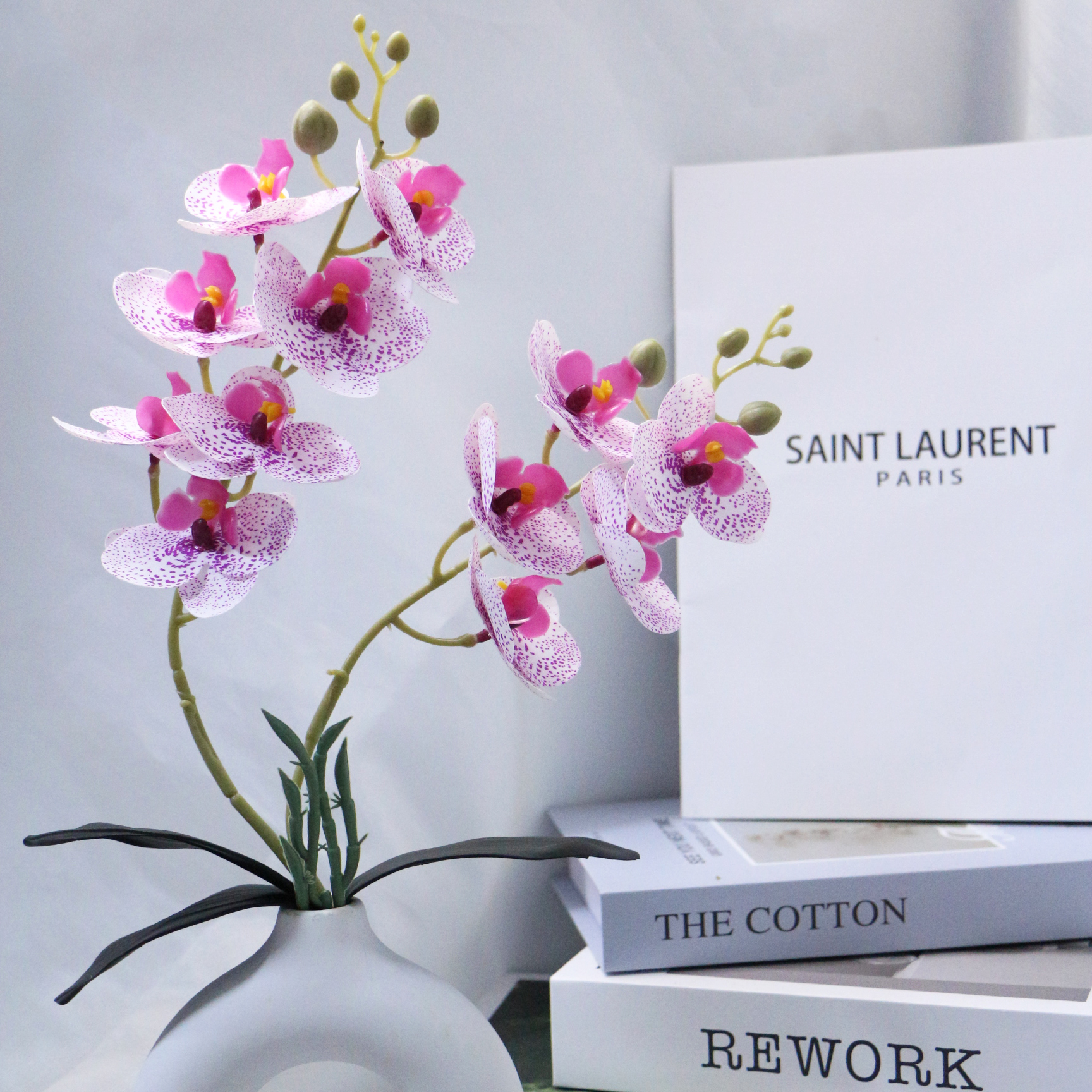 12 head phalaenopsis artificial flower home bedroom decoration phalaenopsis 12 head phalaenopsis artificial flower home bedroom decoration phalaenopsis