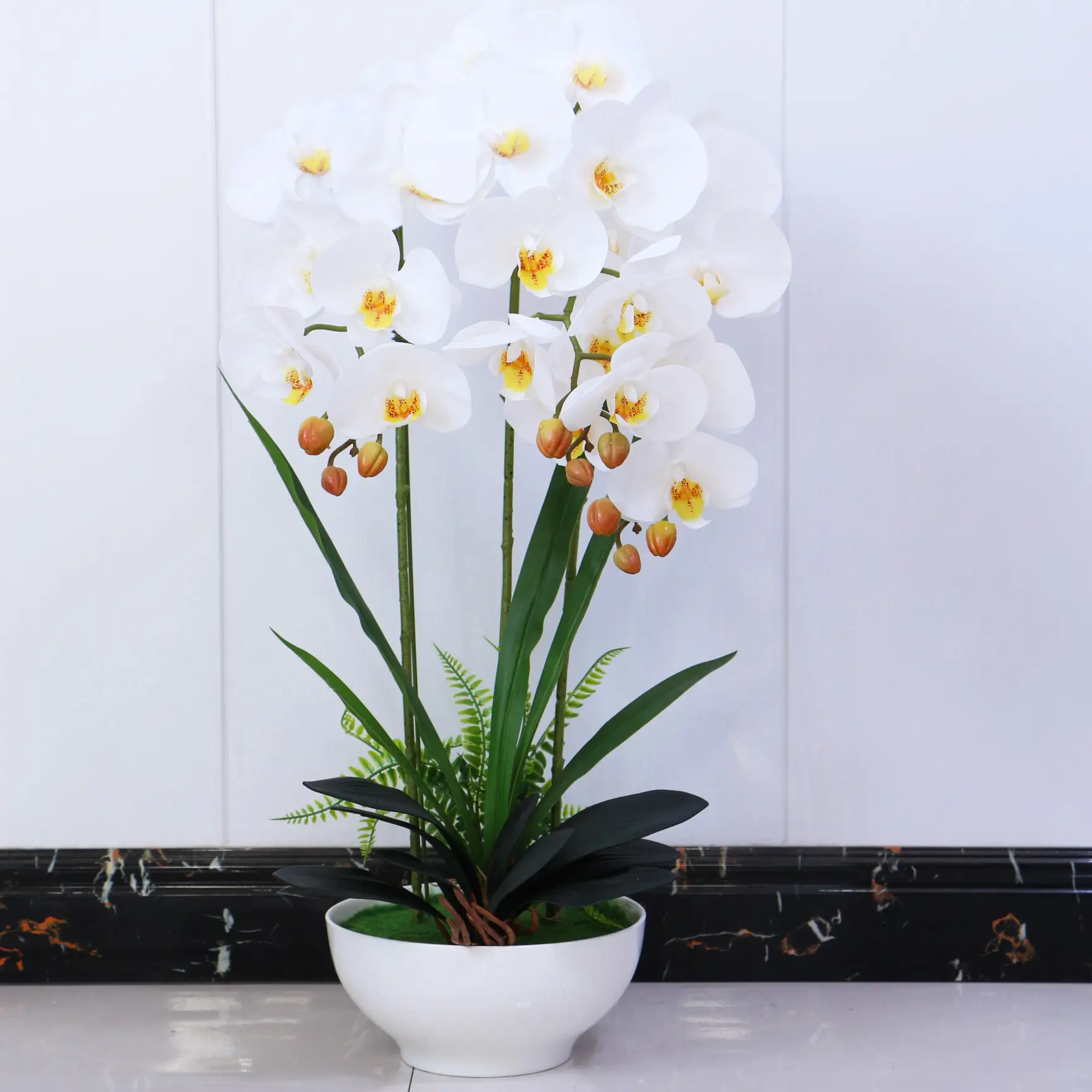 25 head phalaenopsis artificial flower home bedroom decoration 25 head phalaenopsis artificial flower home bedroom decoration